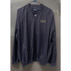 Vintage Bill Blass Premium-The Sagamore-Windbreaker Jacket Size-Medium-Navy Blue